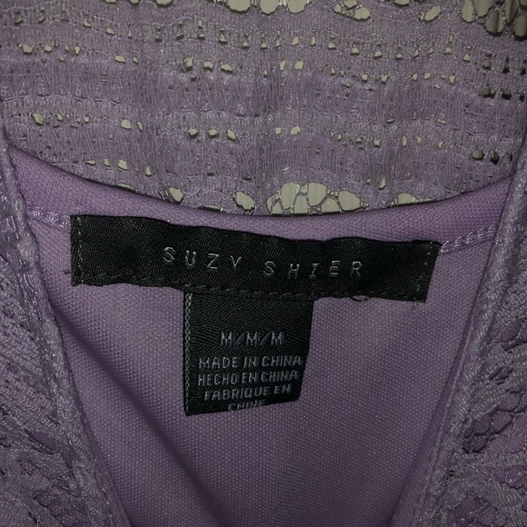 Purple lace top - Picture 3 of 5